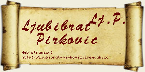Ljubibrat Pirković vizit kartica